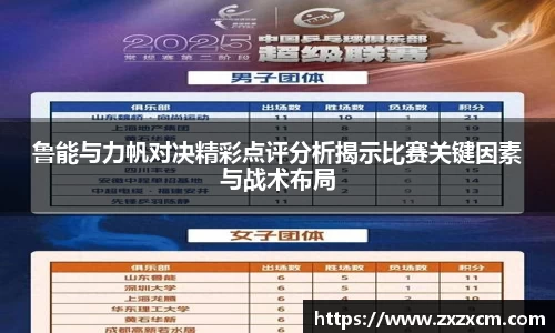 鲁能与力帆对决精彩点评分析揭示比赛关键因素与战术布局